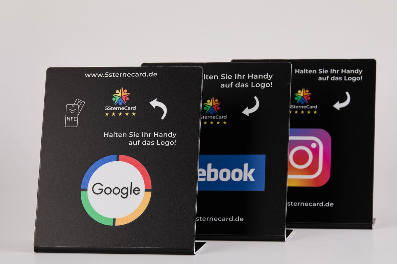 5SterneCard Instagram Aufsteller